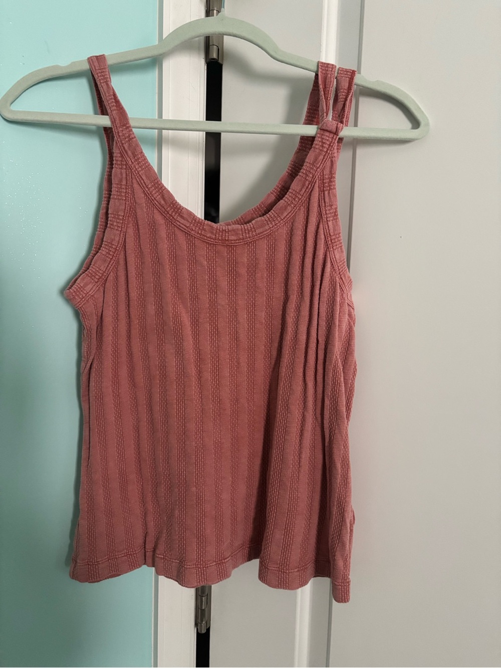 Universal Thread Pink Ribbed Tank Top